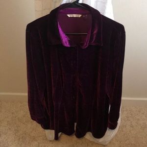 Burgundy Button-Up Sweater